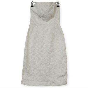 Banana Republic strapless white 100% cotton dress, size 0
